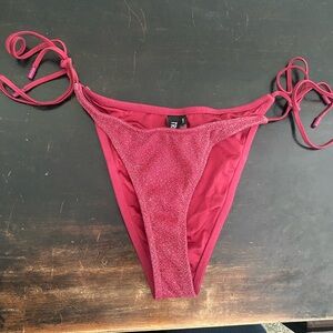 Sparkly raspberry red Triangl bottoms
